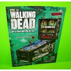 The Walking Dead Premium Model Original Pinball Machine FLYER Horror Zombies